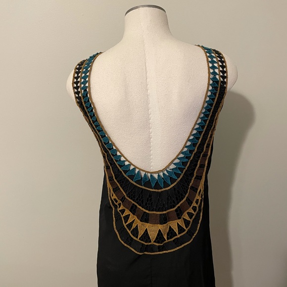 Dirty Ballerina embroidered shift dress backless - Picture 2 of 7